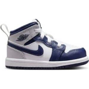 Jordan Air 1 Mid Infant Sko - White