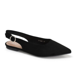 Josette dame slingback ballerina sko 77-585 - Black