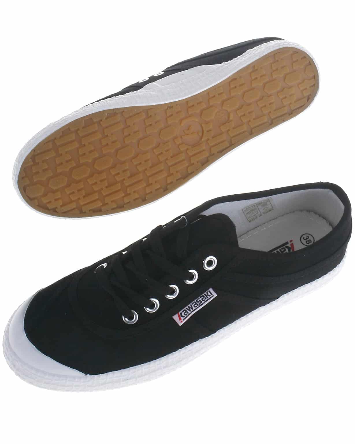 Kawasaki canvas sneakers, black - 42+ - 42