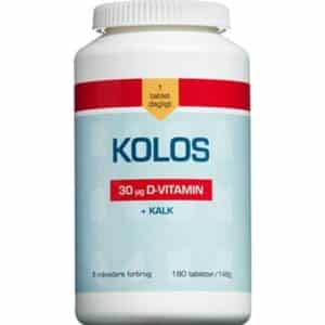 Kolos D-Vitamin M/Calcium 180 stk