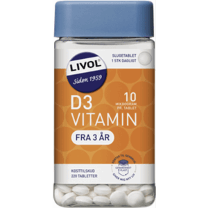 Livol D3-Vitamin 10µg 220 stk