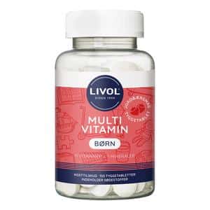 Livol Multivitamin Børn, Jordbær - 150 tyggetabl.
