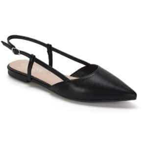Maelle dame slingback ballerina sko BS-8 - Black