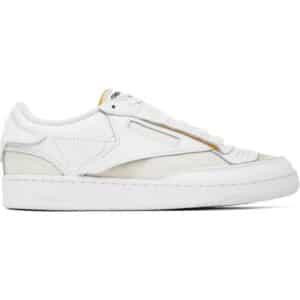 Maison Margiela White & Yellow Reebok Classics Edition Memory Of Sneakers T1003 WHITE IT