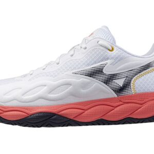 Mizuno Wave Enforce Court AC (U) (White/Baritone Blue/Calypso Core) - 45