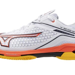 Mizuno Wave Exceed Tour 6 CC (U) (White/Fiery Coral 2/Citrus) - 46