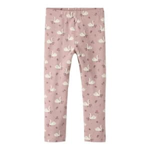 Name It Leggins Med Svane Print, Str. 92-116 - 104