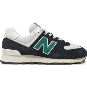 New Balance 574 - Black/White/Marsh Green