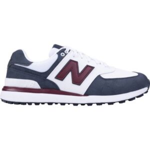 New Balance 574 Greens V2 Golf Shoes - White/Navy/Red