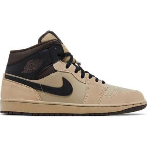 Nike Air Jordan 1 Mid M - Khaki/Baroque Brown/Gum Light Brown/Black
