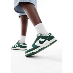Nike Dunk Low Trainers - White/Green