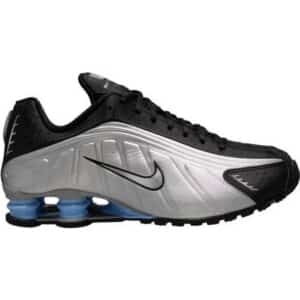 Nike Shox R4 Metallic Silver/Black Men's Shoe - Orange