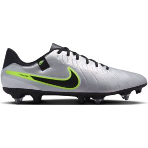 Nike Tiempo Legend 10 Academy Soft Ground Football Boots - Sølv/Volt