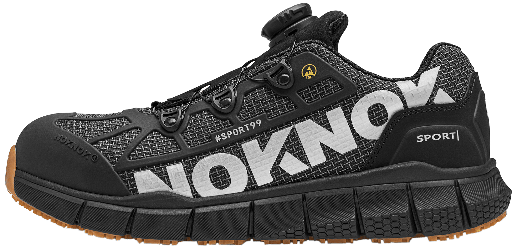 NokNok Sport99 sikk.sko m/hurtigluk S1P SRC ESD 45