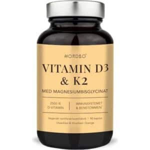 Nordbo Vitamin D3 & K2 Capsules 90 stk