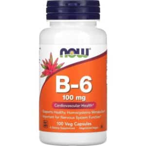 Now Foods B-6, 100 mg, 100 Veg 100 pcs