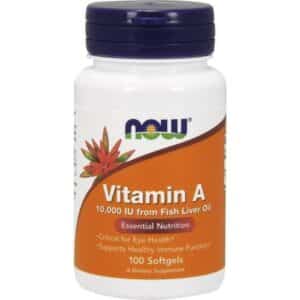 Now Foods VITAMIN A 10.000 IU 100 stk 100 stk