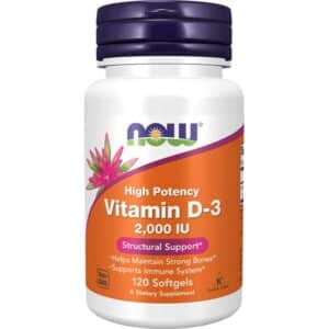 Now Foods Vitamin D-3 2000 IU 120 stk