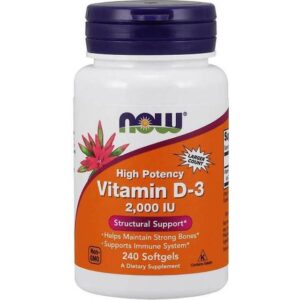 Now Foods Vitamin D-3 2000 IU 240 stk