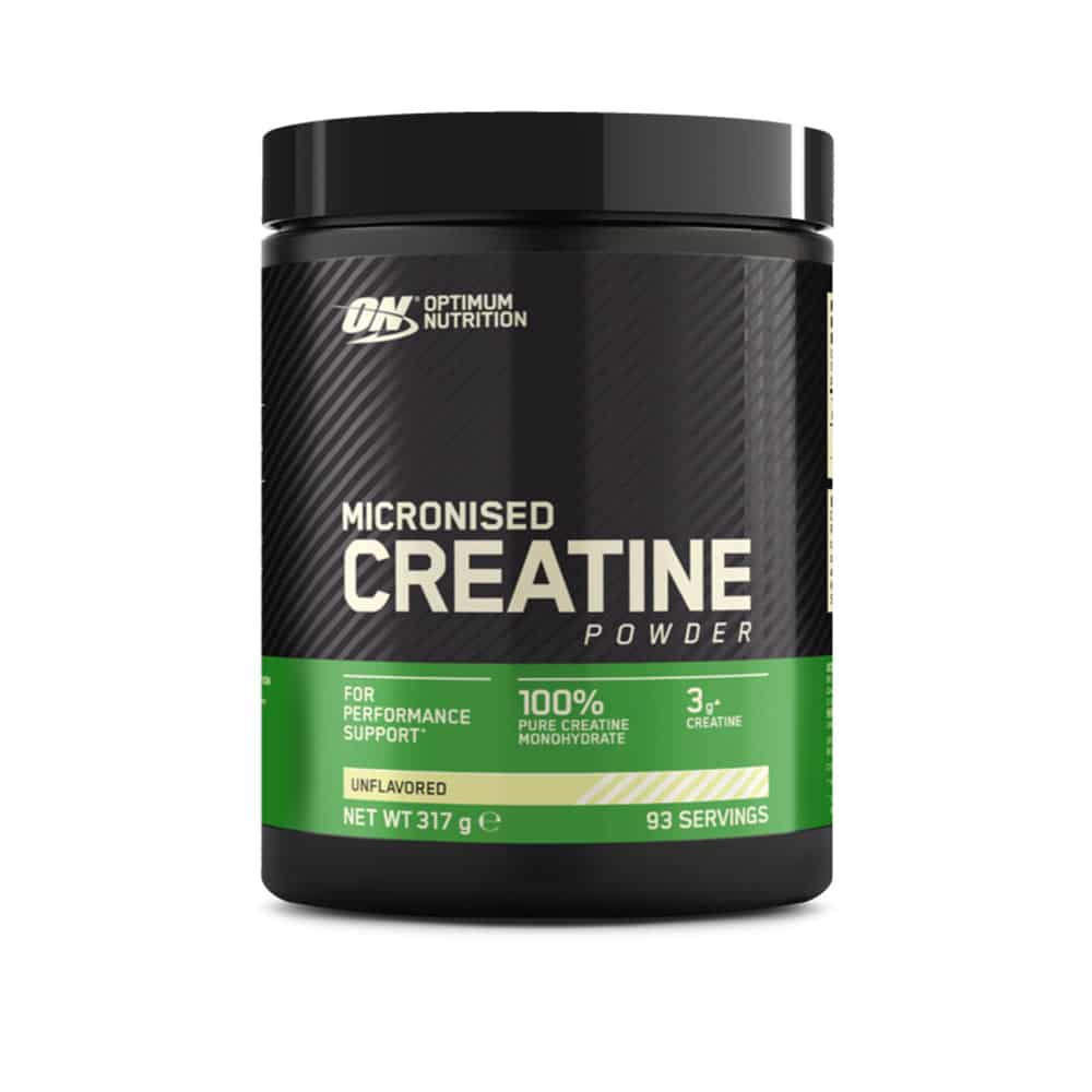 Optimum Micronised Creatine (317g) – Kreatinmonohydrat | Øger styrke & muskelvækst