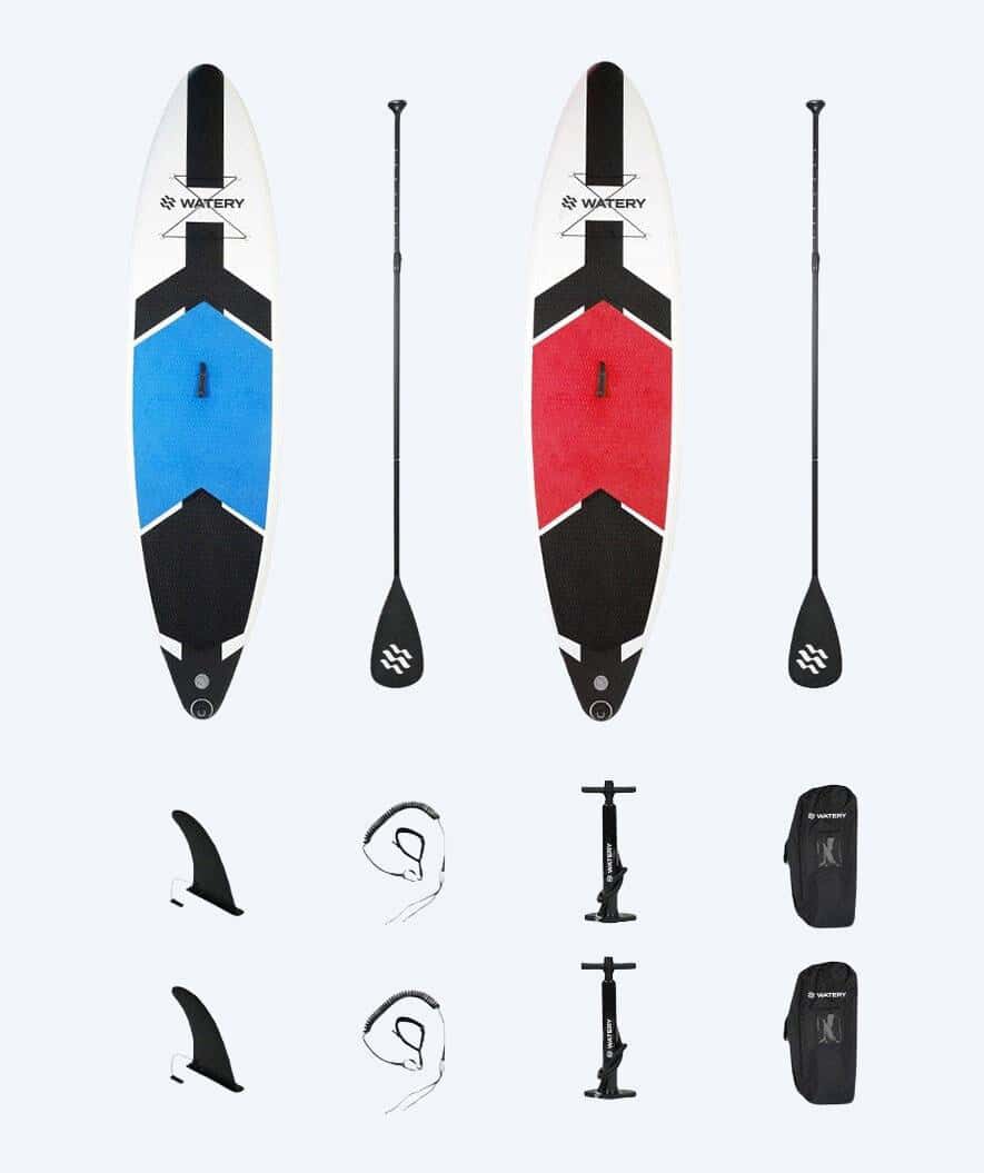 Pakketilbud: 2x Watery Global oppustelig SUP PaddleBoard 10'6 - Oppustelig Sup Boards