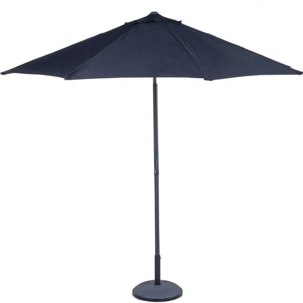 Parasol 3 m med 6 ribber 140 gram/m2 med hejs sort