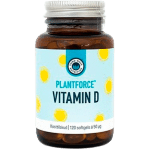Plantforce Vitamin D3 50 mcg Softgels 120 stk