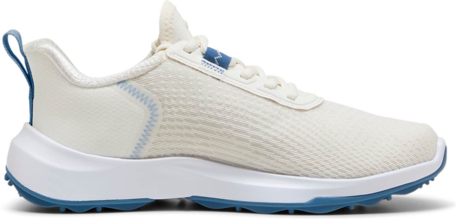 Puma Fusion Crush Sport Vandtætte Dame Golfsko Uden Spikes - Warm White/Blue Horizon - Str. 38 Normal