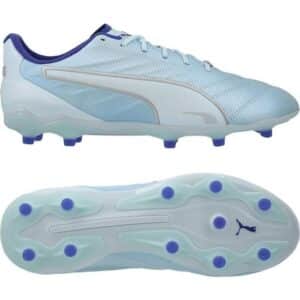 Puma King Pro FG/AG Light Up - Lyseblå/Turkis/Lilla