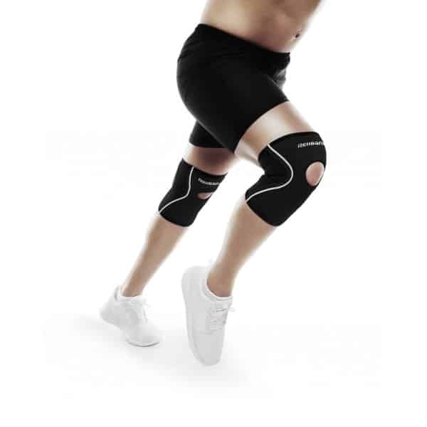 Rehband UD Knee Sleeve Patella Opening, L, Black