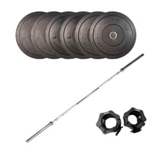 SQ&SN OL Vægtstangssæt 80 kg Sort