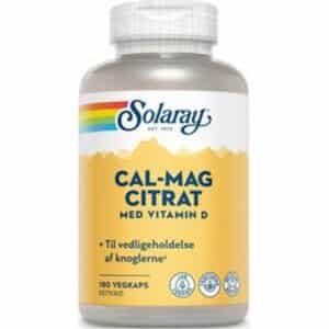 Solaray Cal-Mag Citrate with Vitamin D 180 stk