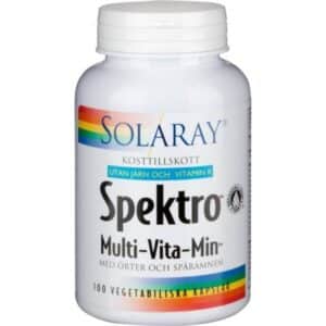 Solaray Multivitamin Uden Jern og K-vitamin 100 stk