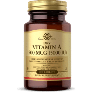 Solgar Dry Vitamin A 5000IU 100 stk