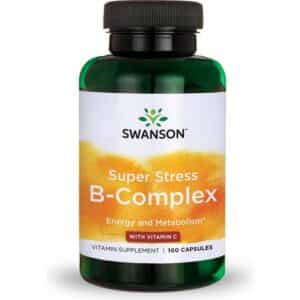 Swanson Super Stress B-Complex with Vitamin C 100 Kapsler
