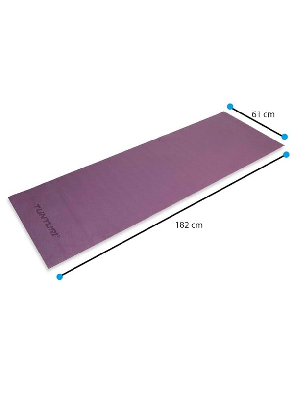Tunturi PVC Yogamåtte 4mm Lilla