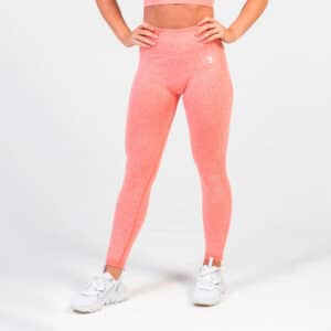 V3 Apparel Define Seamless Scrunch Leggings - Peach Marl - Træningstøj til Kvinder
