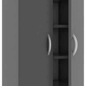 VCM NORDIC Ulas 8-rum skoskab, m. 2 låger, 4 hylder - antracitgrå træ