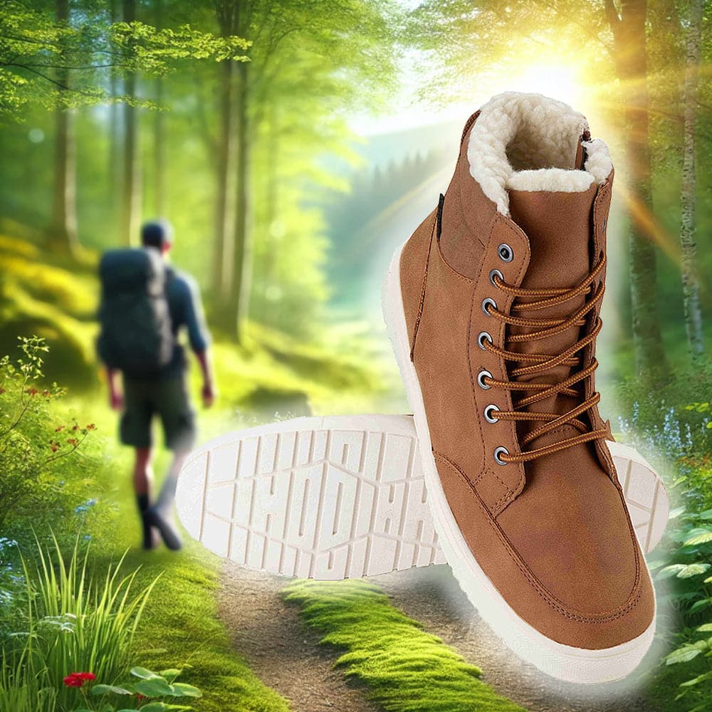 Vandrestøvler til mænd med bomuldsforing - varme, komfort og stabilitet - 44