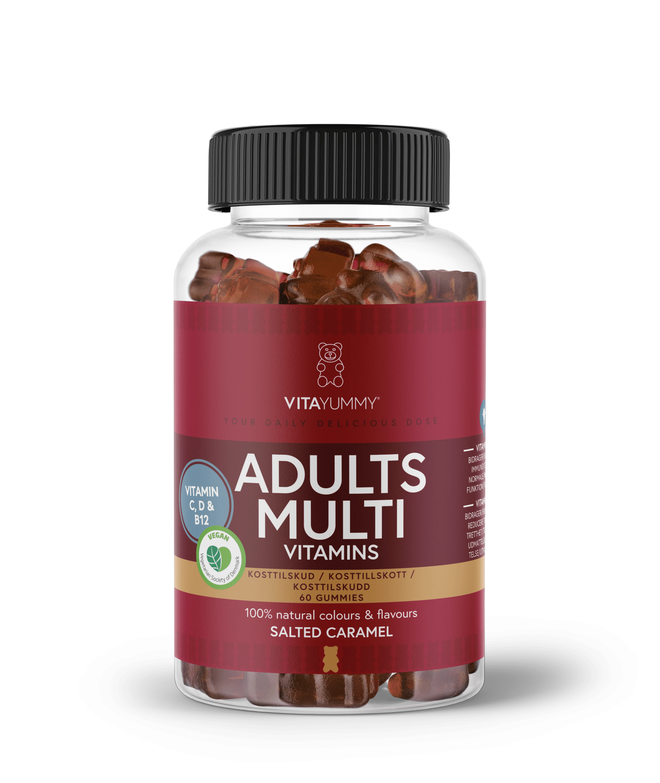 VitaYummy Adults Multivitamin - Salted Caramel (60 stk) - Kosttilskud