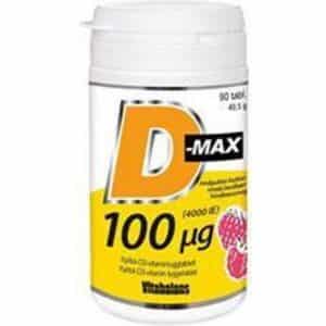 Vitabalans D-max, 100 µg 90 tyggetabl 100 stk