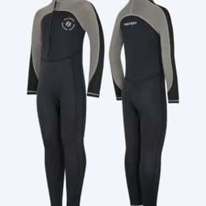 Watery UV våddragt til børn - Calypso Full-Body - Grå/sort - Våddragt til paddleboard/SUP