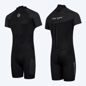 Watery våddragt til mænd - Kortærmet Duncan (3mm) - Sort - Våddragt til paddleboard/SUP