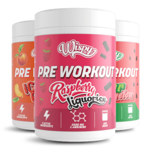 Wispy Pre Workout (2x350g) – Med koffein & 9 aktive ingredienser | Øget fokus & energi til træning