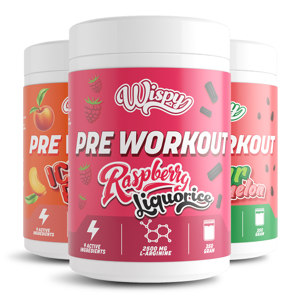 Wispy Pre Workout (2x350g) – Med koffein & 9 aktive ingredienser | Øget fokus & energi til træning