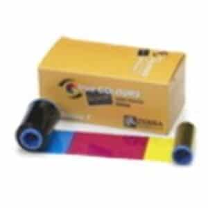 Zebra ZC300 RIBB COLOR1/2YMCKO 400IMGSUPL - Print ribbon (color, half-panel) Cyan, Magenta, Gul, Kulsort Klar overflade