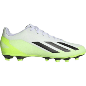 adidas X Crazyfast.4 FG - Cloud White/Core Black/Lucid Lemon