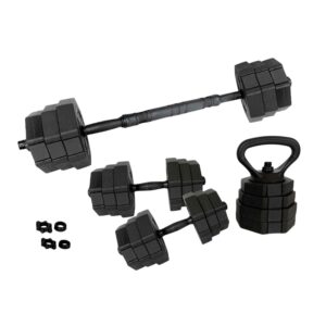 ASG HEX Justerbart Vægtsæt 20 kg. - Sort/Sort