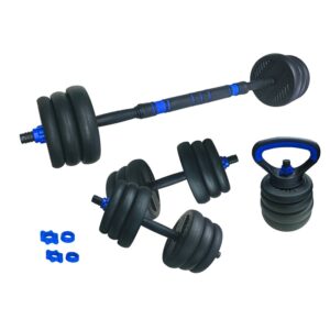 ASG Justerbart Vægtsæt - Sort/Blå - 20 kg.