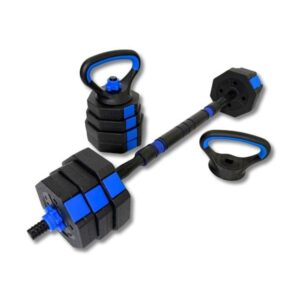 ASG Vægtsæt 15 kg. Hexagon Blå/Sort